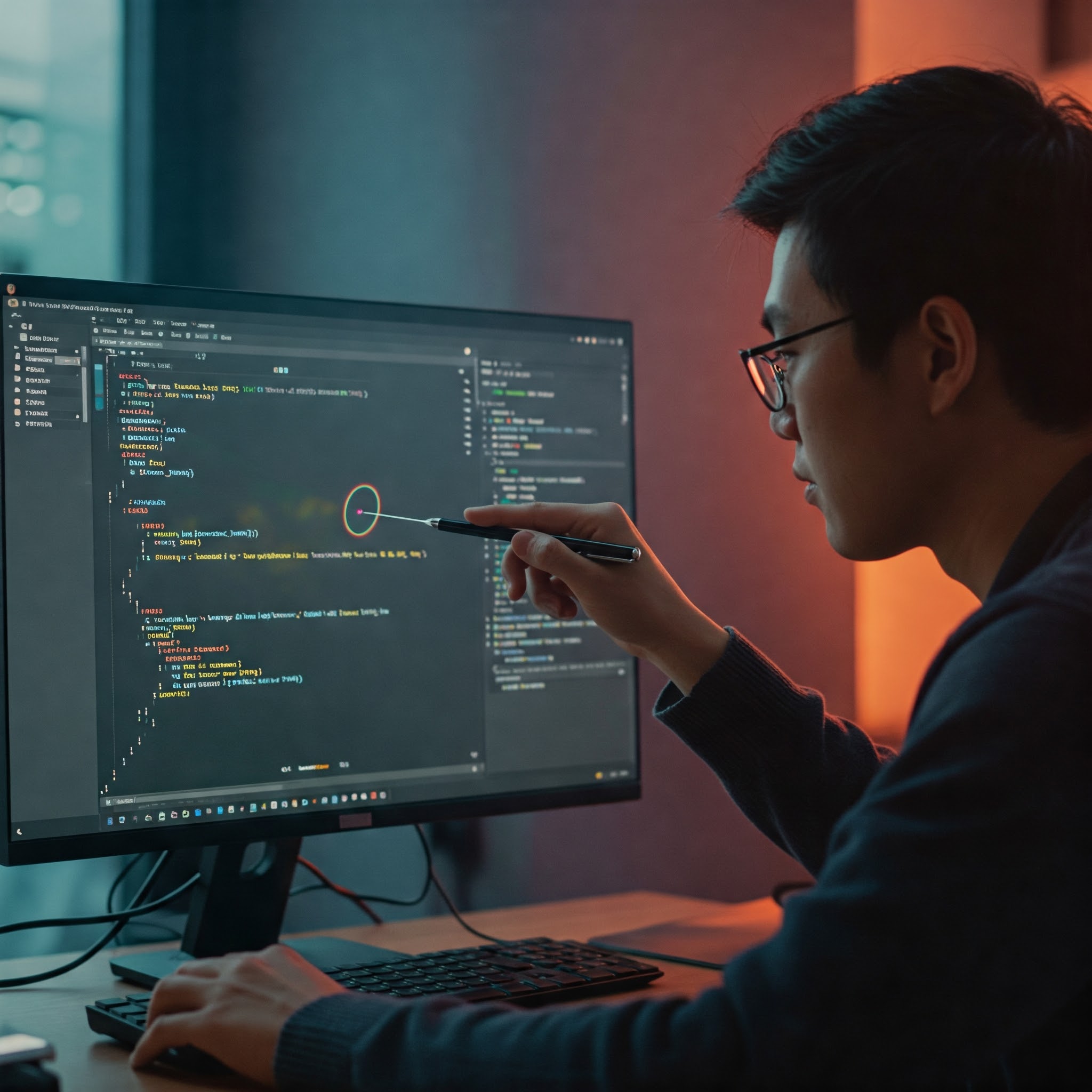 Website builder interface illustration